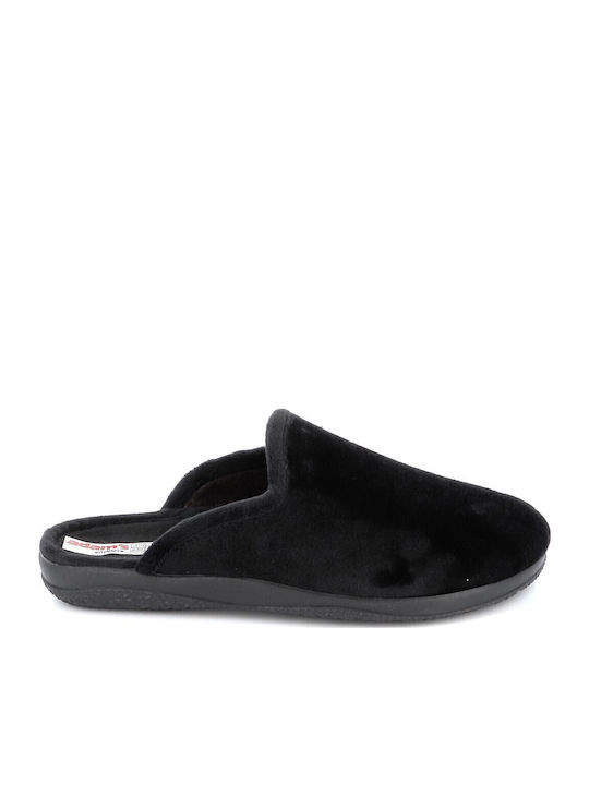 Ανδρικές Παντόφλες Με Fleece Μαύρες