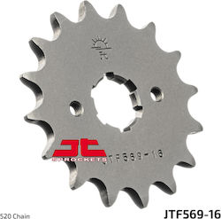 JT Sprockets Γρανάζι Μπροστά 16 Δοντιών για Yamaha XV 250 2008-2013