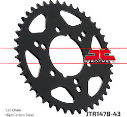 JT Sprockets Rear Sprocket 43 Teeth for Kawasaki Z750 / ZX-6R Ninja