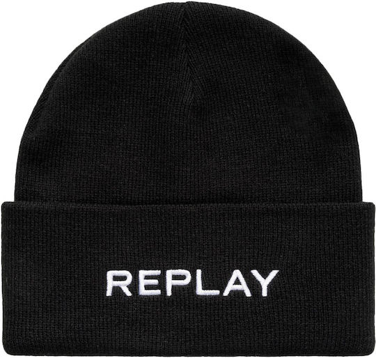 Beanie Ανδρικός Σκούφος Πλεκτός σε Μαύρο χρώμα