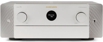 Marantz Cinema 50 Ραδιοενισχυτής Home Cinema 4K/8K 9 Καναλιών 110W/8Ω 150W/6Ω με HDR και Dolby Atmos Ασημί / Χρυσός