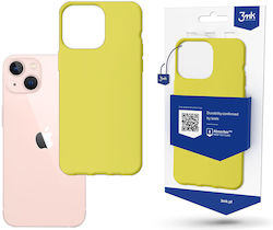 3MK Matt Back Cover Σιλικόνης 1.2mm Κίτρινο (iP...