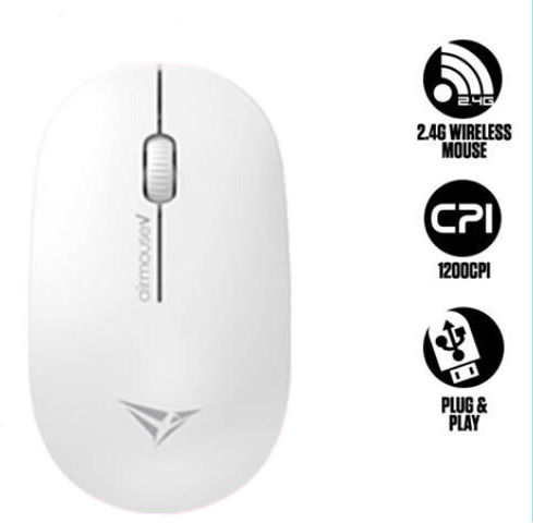 Alcatroz Airmouse V Wireless Ergonomic Mouse White