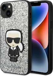 Karl Lagerfeld Glitter Flakes Ikonik Ασημί (iPhone 14 Plus)