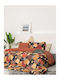 Palamaiki Sheet Sets King Size 265x260cm. Fashion Life FL6160 Orange 4pcs