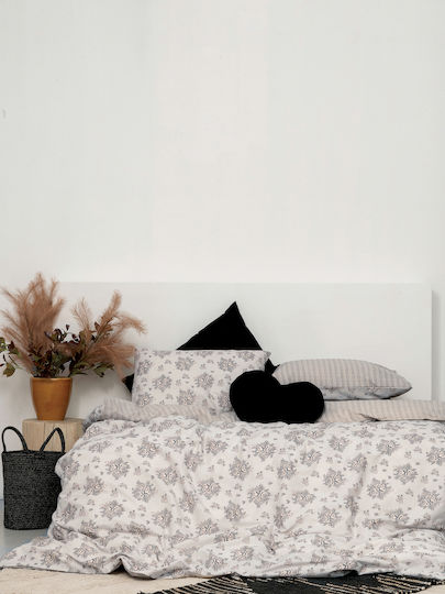 Palamaiki Bettwäsche-Set Überdoppel 240x260cm. Fashion Life FL6165 Weiß 4Stück