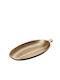 Espiel Pană Platou Decorativ Oval Plastic Auriu 1buc 40x17buc