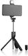 InnovaGoods Tridiex Selfie Stick Cell Phone Tripod Bluetooth with Lighting Black