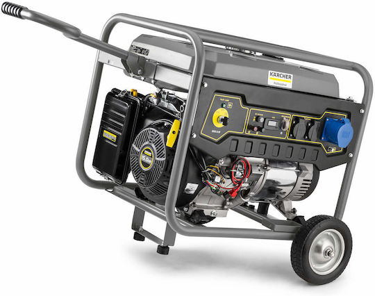 Karcher PGG 6/1 Generators Benzin mit Kickstart, Rädern und maximaler Leistung 6.3kVA