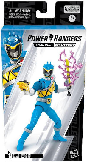Action Figure Dino Charge Blue Power Rangers for 4+ years old Years 15cm.