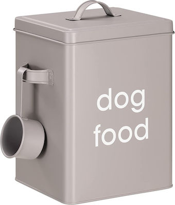 Navaris Metall Futter-/Trinkstation für Hunde Gray 5900ml