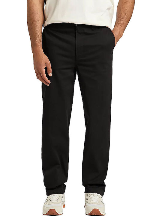 Παντελόνι Chino Ελαστικό σε Relaxed Εφαρμογή Μαύρο