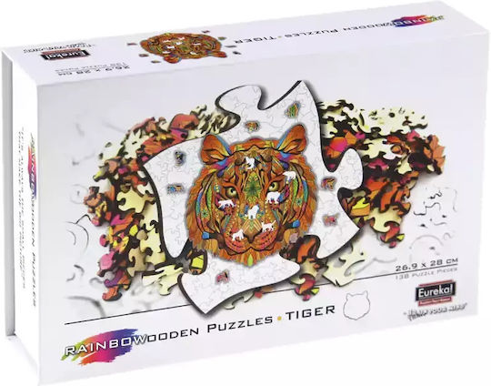 Puzzle Din Lemn Pentru Copii Tigru Pentru 7+ Ani 138 Piese Eureka
