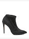 Wildleder Stiefeletten Damen Schwarz