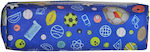 Justnote Μπάλες Pencil Case Barrel with 1 Compartment Blue