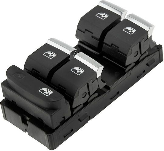 NTY Διακόπτης Παραθύρων Αυτοκινήτου για Audi A4 / Q5 10pin Μαύρο