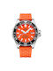 Swiss Military by Chrono Diver Watch Automatic with Orange Rubber Strap