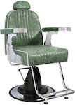 JT3022 Barber Chair with Adjustable Height Green