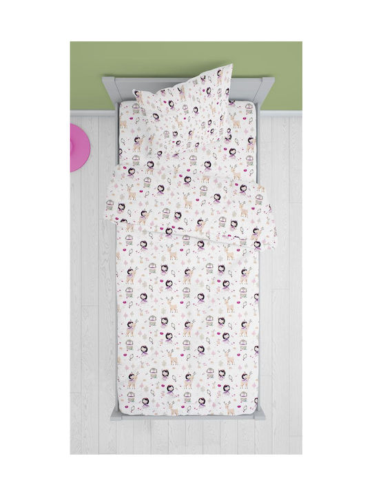 Dimcol Lily + Deer Kids Duvet Cover Single Cott...