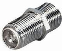 CyberPro Μετατροπέας F-Connector female σε F-Connector female Ασημί (92.M12F)