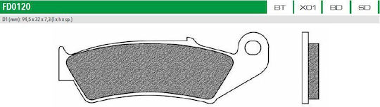 Newfren Motorcycle Brake Pads Front F324 Scarabeo 125 200 250 300 Sportcity 300 for Aprilia Scarabeo Kymco People Downtown 350i Triumph Sprint