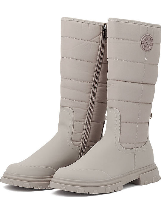Xti Nina Kids Boots with Zipper Beige