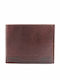 Leather Men's Wallet Classic with RFID Brown