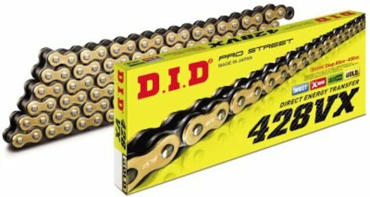 DID Drive Chain X Ring 428VX GB for Yamaha YZF 125 R 08-15 / MT 125ie 14-15 / HONDA XR 125L 03-08 132