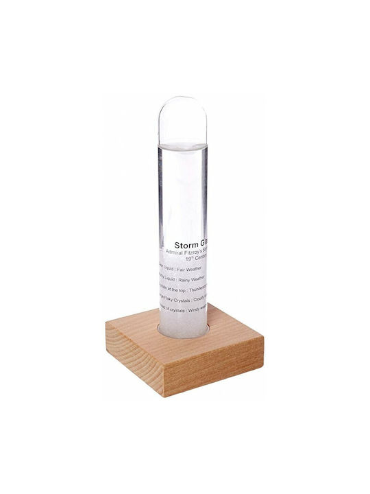 Kikkerland Storm Glass Tube Decor de Birou din Sticlă 6x6x12cm.