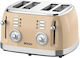 Sogo Φρυγανιέρα 4 Θέσεων 1500W Μπεζ