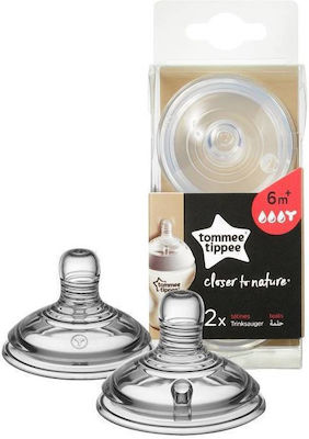 Tommee Tippee Θηλές από Σιλικόνη Μεγάλης Ροής για 6+ μηνών 2τμχ