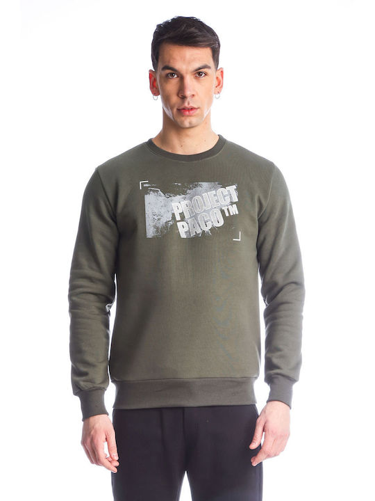 Paco & Co Herren Sweatshirt Khaki