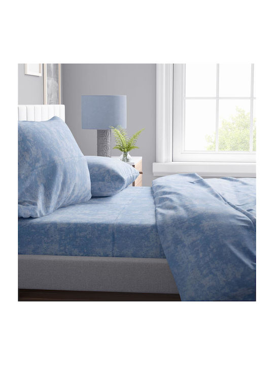 Dimcol Quilt Single 160x240cm Shadow 14 Sky Blue