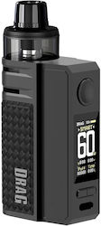 Voopoo Drag E60 Carbon Fiber Pod Kit 4.5ml με Ενσωματωμένη Μπαταρία