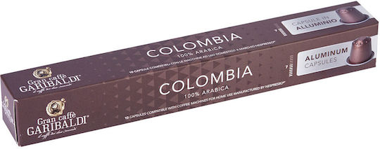 Garibaldi Kapseln Espresso Colombia Kompatibel mit Maschine Nespresso 10Mützen