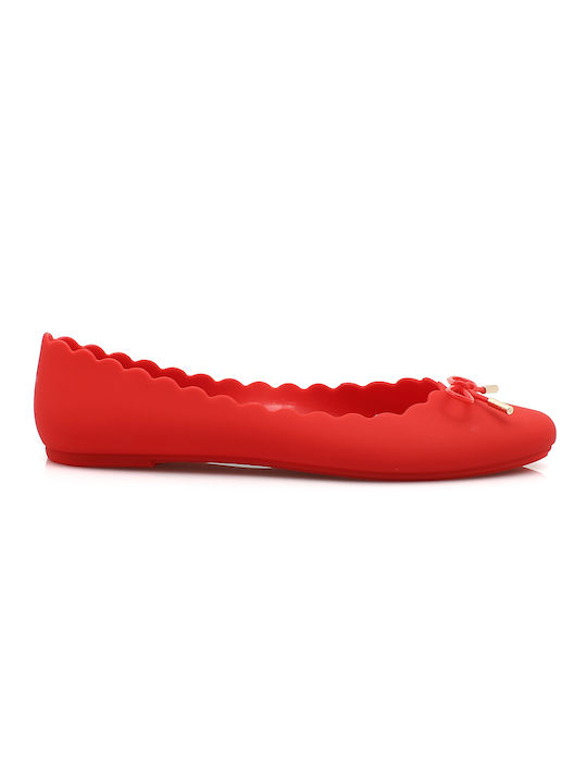 Bozikis Damen Ballerinas in Rot Farbe