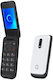 Alcatel 2057D Dual SIM Κινητό με Κουμπιά (Αγγλικό Μενού) Λευκό