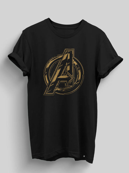 Avengers Logo Tricou Negru