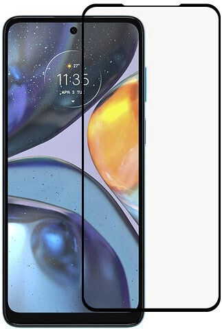 Full Glue Full Face Tempered Glass Black (Motorola Moto E32, E32s, G22)
