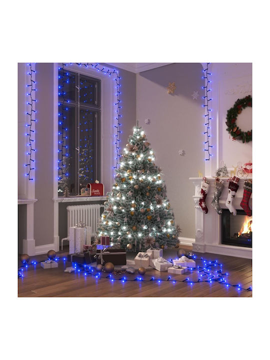 Programmable Christmas LED Light Blue 20m vidaXL