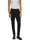 Hesten Men's Suit Trousers Elastic in Extra Slim Fit Black