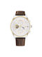 Tommy Hilfiger Weston Watch Chronograph Battery with Brown Leather Strap