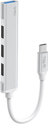 Havit HB41 USB Hub 4 Θυρών (USB-C) Havit HB41 USB Hub 4 Θυρών (USB-C)