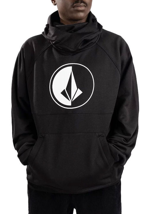 Volcom Hydro Riding Φούτερ με Κουκούλα Μαύρο
