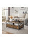 Rectangular Central Wooden Brown Coffee Table W100xD55xH45cm