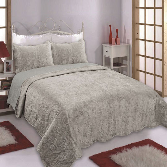 Silk Fashion NX2212 Set Coverlet Single Beige 160x220cm 2pcs