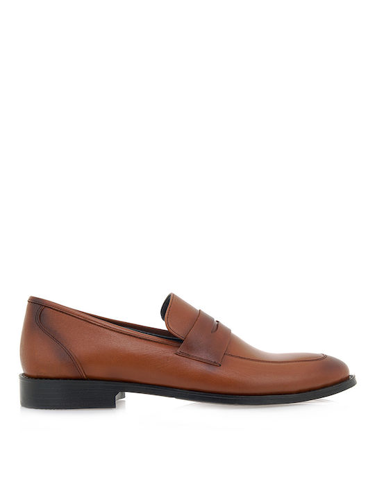 OZIYS LOAFERS P560A5002532 - ΤΑΜΠΑ ΔΕΡΜΑ OZT 22500-TOBACCO LEATHER