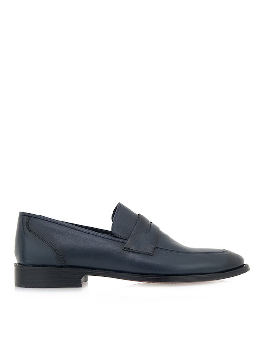 OZIYS LOAFERS P560A5002052 - ΜΠΛΕ ΔΕΡΜΑ OZT 22500-NAVY LEATHER