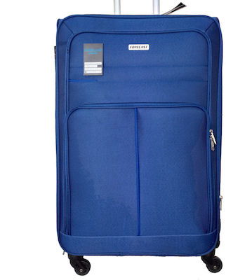 Forecast HFE100-20 Valiză de Călătorie Cabină Textilă Albastră cu 4 roți Înălțime 55cm