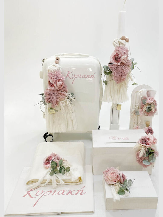 Έλενα Μανάκου Flowers and Pampas Βαπτιστικό Πακέτο με Θέμα Λουλούδια
